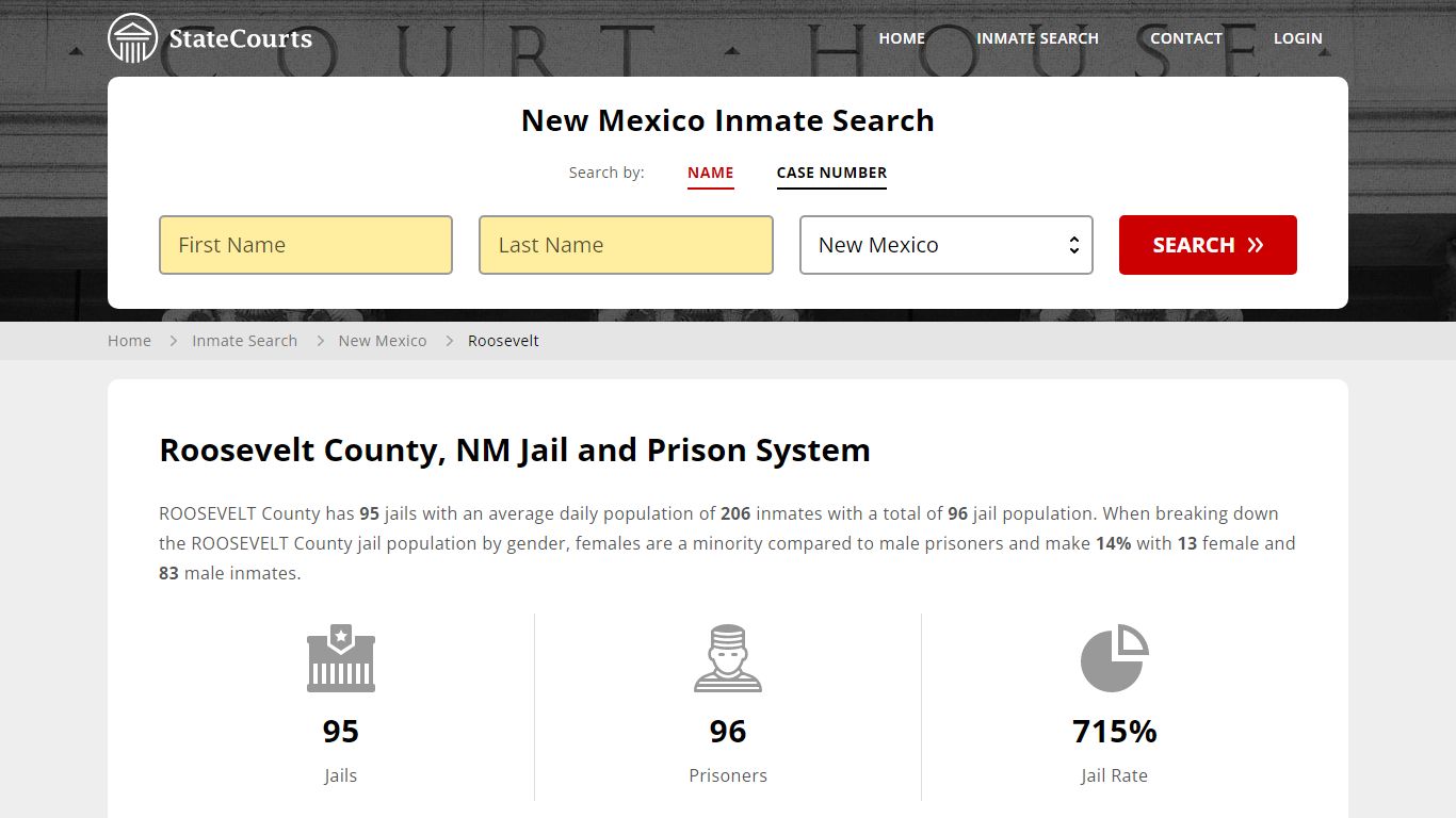 Roosevelt County, NM Inmate Search - StateCourts